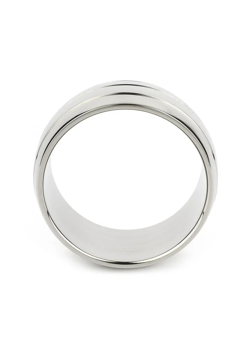 ♂ Mr. Steel Oval Barrel C-Ring 55mm - Happytoys Sexshop: Toys for Feeling Happy & Easy 😊 - Discreet geleverd