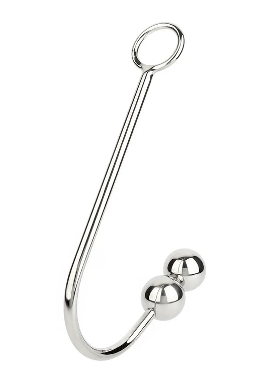 Anal Hook Double Balls 40+40mm by Mr. Steel - Happytoys Sexshop: Toys for Feeling Happy & Easy 😊 - Discreet geleverd