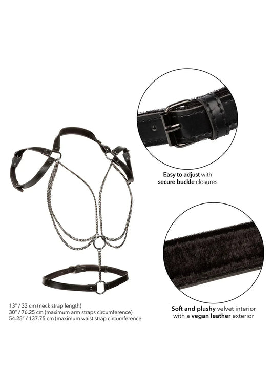 Multi Chain Halter Plus by CalExotics - Happytoys Sexshop: Toys for Feeling Happy & Easy 😊 - Discreet geleverd