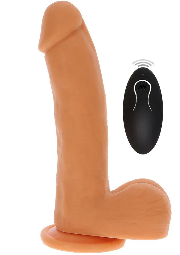 Naked Thrusting Dildo Silicone 19.5 cm by ToyJoy - Happytoys Sexshop: Toys for Feeling Happy & Easy 😊 - Discreet geleverd