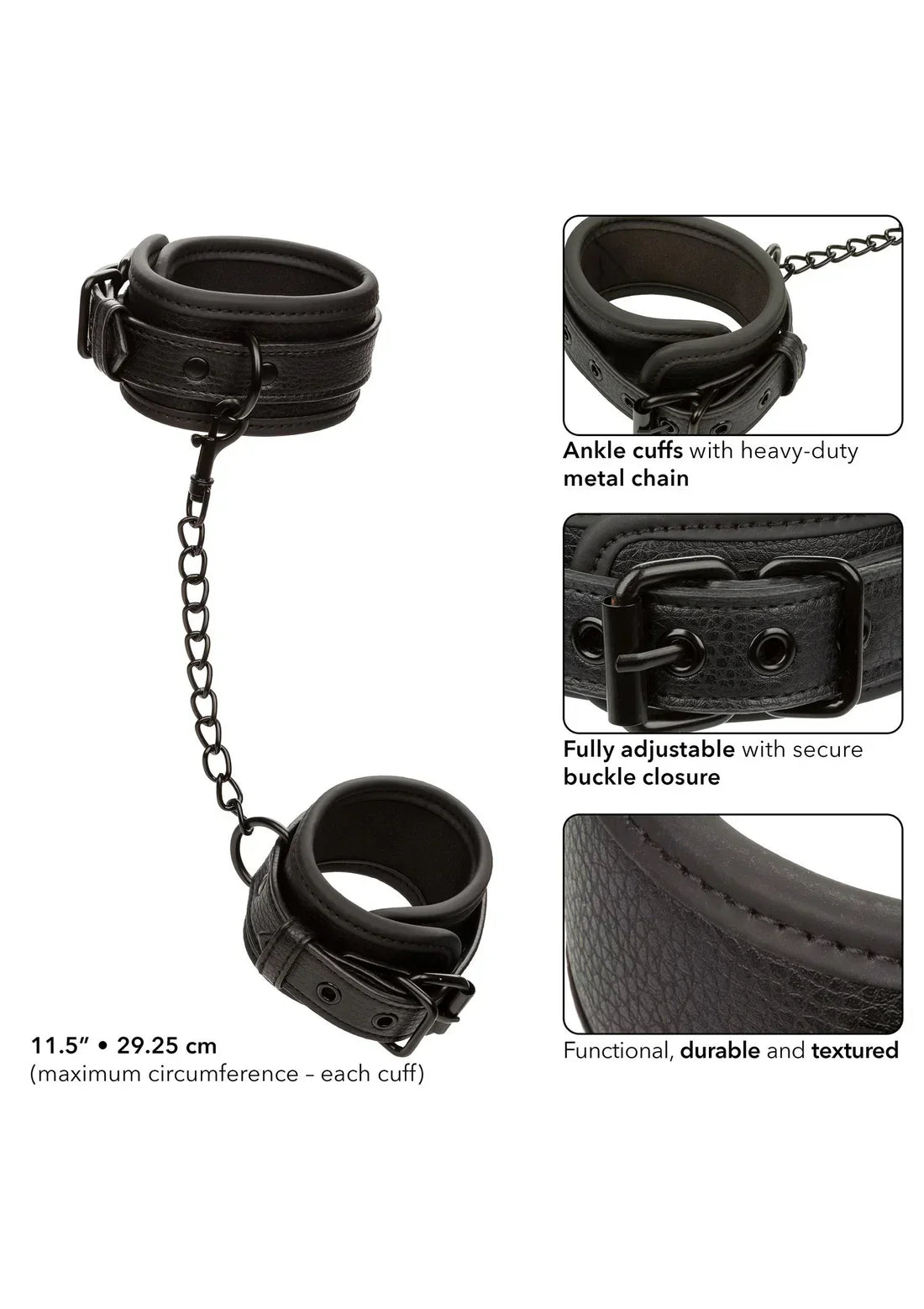 Nocturnal Ankle Cuffs by CalExotics - Happytoys Sexshop: online sex shop for Feeling Happy & Easy 😊 - Discreet geleverd
