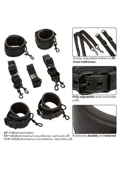 Bestel: Nocturnal Bed Restraints by CalExotics - bij Happytoys: de erotische sex webshop | liever Happy dan Easy ⭐⭐⭐⭐⭐
