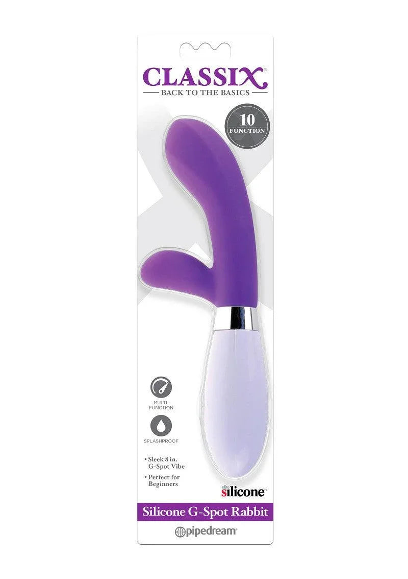 Pipedream Classix Silicone G-Spot Rabbit vibrator - Happytoys Sexshop: Toys for Feeling Happy & Easy 😊 - Discreet geleverd