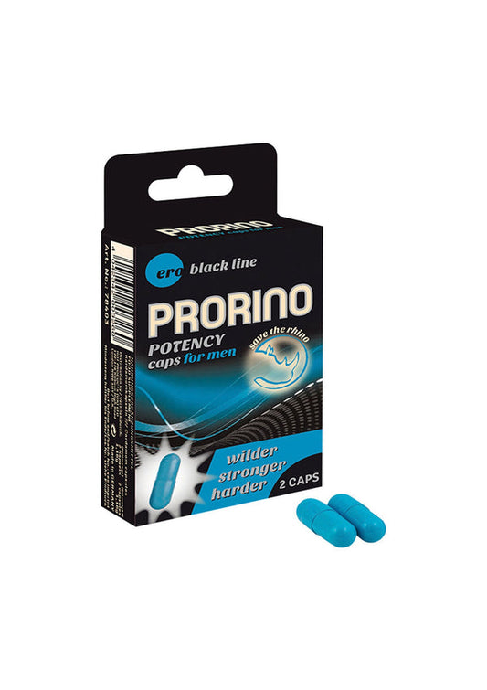 Bestel: Prorino Potency Caps For Men 2 pcs by Hot Prorino - bij Happytoys: de erotische sex webshop | liever Happy dan Easy ⭐⭐⭐⭐⭐