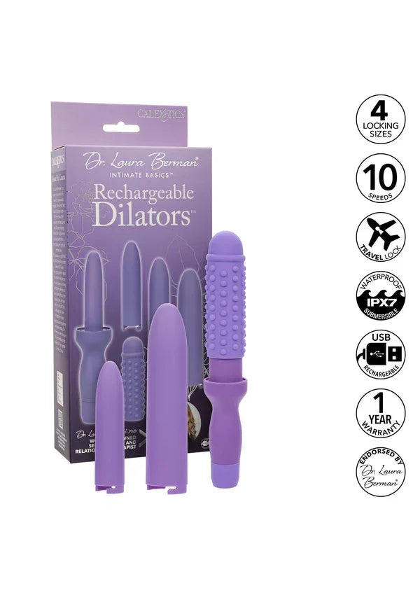 Rechargeable Dilators Set by CalExotics - Happytoys Sexshop: online sex shop for Feeling Happy & Easy 😊 - Discreet geleverd