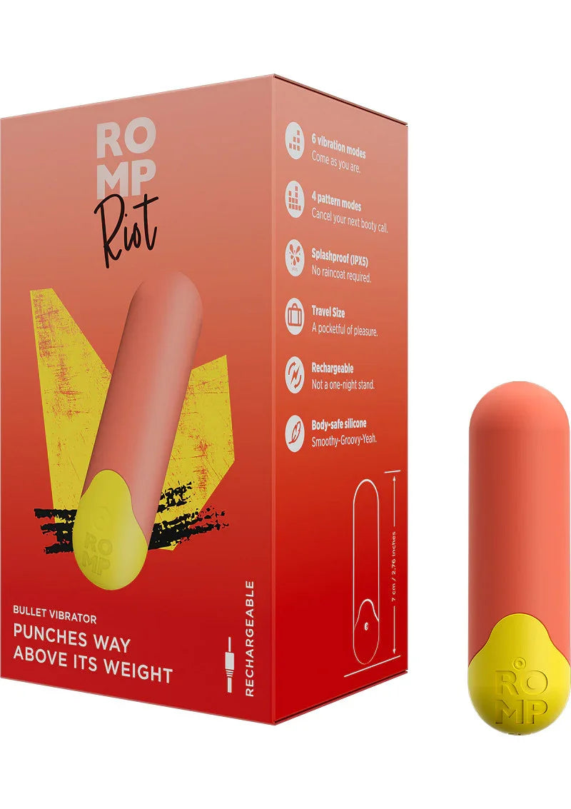 Riot Mini Vibrator by Romp - Happytoys Sexshop: Toys for Feeling Happy & Easy 😊 - Discreet geleverd