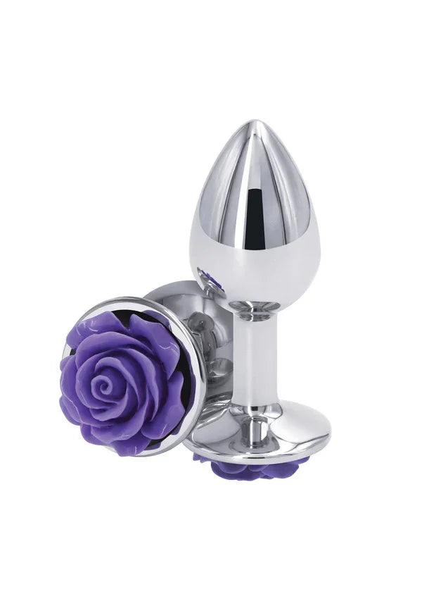 Rose Buttplug Small Purple by NS Novelties - Happytoys Sexshop: online sex shop for Feeling Happy & Easy 😊 - Discreet geleverd