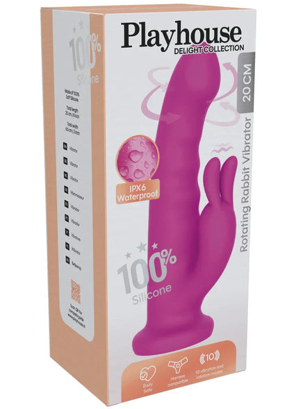RotatingRabbitVibratorbyPlayhouseDelight2 @ Happytoys Sexshop: online sex shop for Feeling Happy & Easy 😊 the erotic store owned by a woman