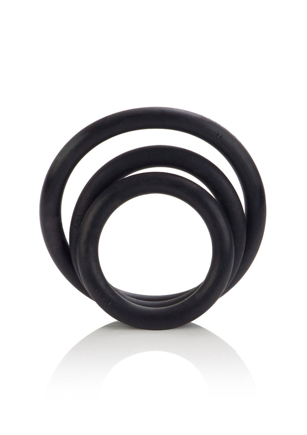 Bestel: Rubber Ring 3 Piece Set by CalExotics Rings - bij Happytoys: de erotische sex webshop | liever Happy dan Easy ⭐⭐⭐⭐⭐