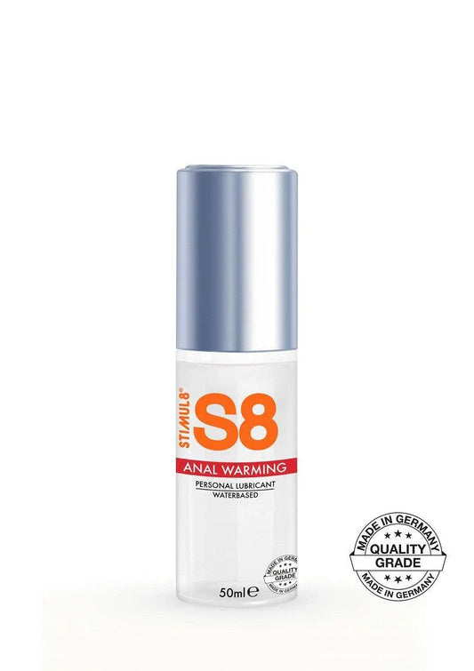 S8 Waterbased Warming Anal Lube 50ml - Happytoys Sexshop: Toys for Feeling Happy & Easy 😊 - Discreet geleverd
