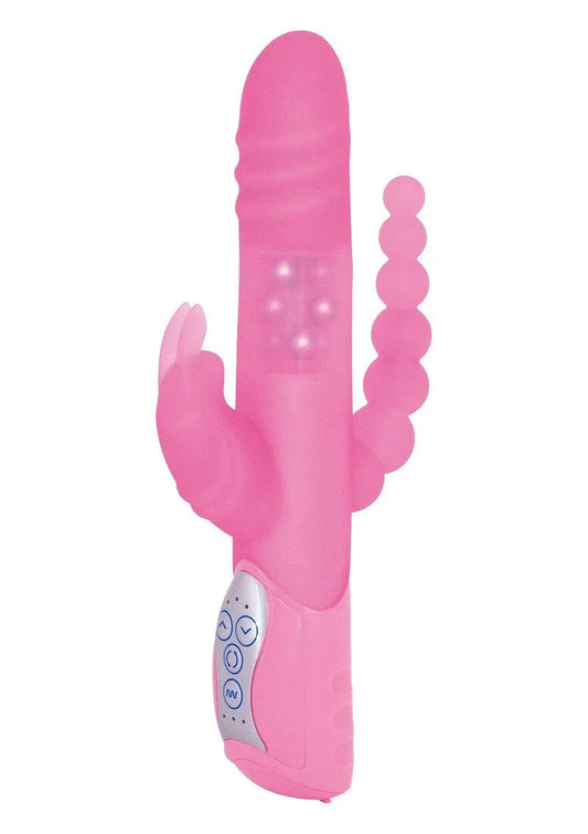 ♀ Seven Creations E-Rabbit Triple Play Driedubbele Vibrator met drie gedeelten - Happytoys Sexshop: Toys for Feeling Happy & Easy 😊 - Discreet geleverd