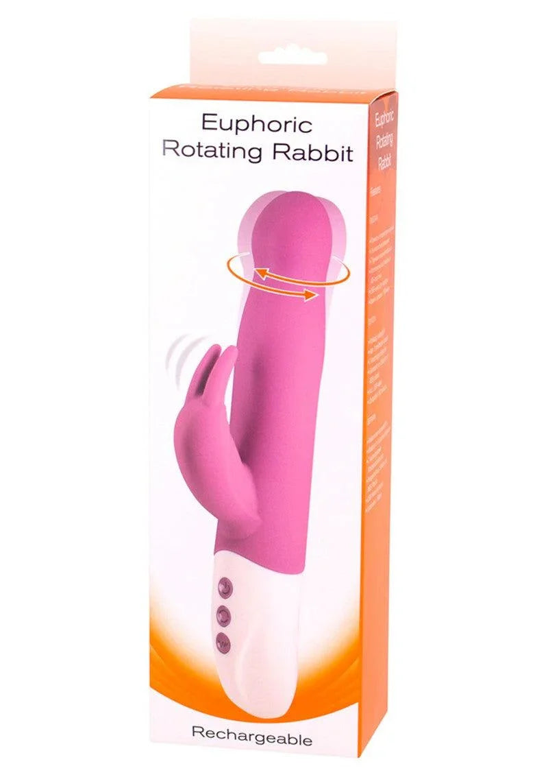 ♀ Seven Creations Euphoric Rotating Rabbit met clitoris stimulatie - Happytoys Sexshop: Toys for Feeling Happy & Easy 😊 - Discreet geleverd