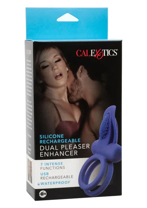Silicone Rechargeable Dual Pleaser Enhancer by CalExotics