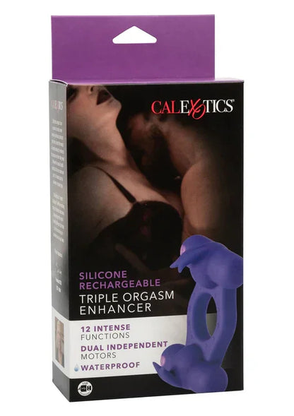 Silicone Rechargeable Triple Orgasm Enhancer by CalExotics