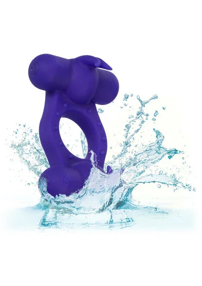 Silicone Rechargeable Triple Orgasm Enhancer by CalExotics