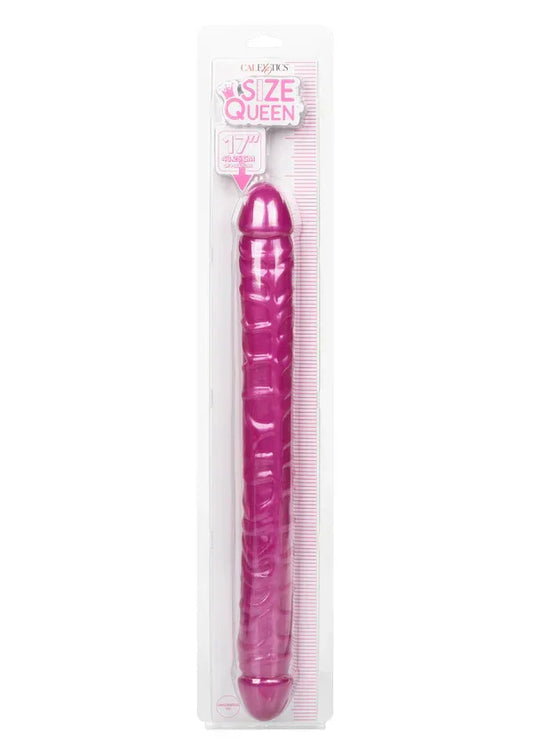 Size Queen Double Dong Pink 17 inch by CalExotics - Happytoys Sexshop: Toys for Feeling Happy & Easy 😊 - Discreet geleverd