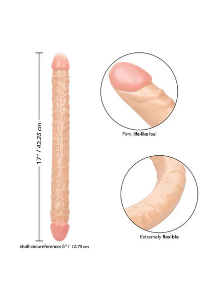 Size Queen Double Dong Skink 17 inch by CalExotics - Happytoys Sexshop: Toys for Feeling Happy & Easy 😊 - Discreet geleverd