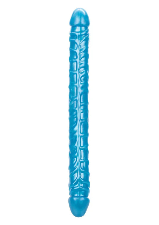 Size Queen Double Dong Blue 17 inch by CalExotics - Happytoys Sexshop: Toys for Feeling Happy & Easy 😊 - Discreet geleverd