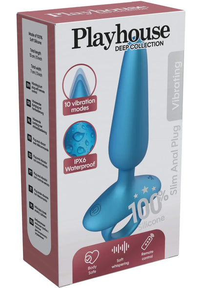 Slim Anal Plug Vibrating + Remote by Playhouse
