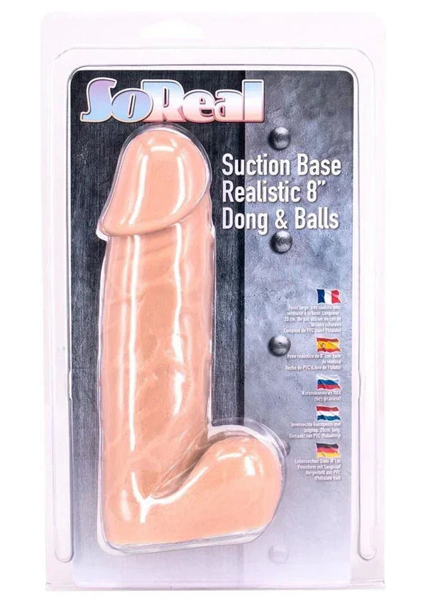 So Real Dong 20 cm by Seven Creations - Happytoys Sexshop: Toys for Feeling Happy & Easy 😊 - Discreet geleverd