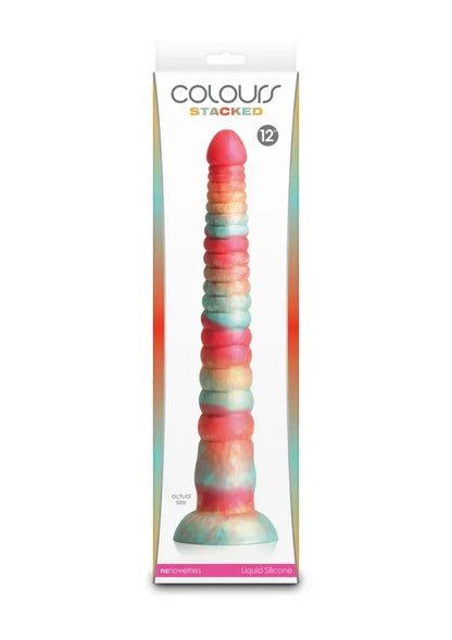 Stacked12inchDildoRedbyNSNovelties5 @ Happytoys Sexshop: online sex shop for Feeling Happy & Easy 😊 the erotic store owned by a woman