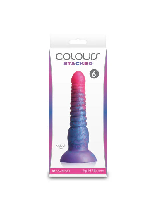 Stacked 6 inch Dildo Blue by NS Novelties - Happytoys Sexshop: Toys for Feeling Happy & Easy 😊 - Discreet geleverd