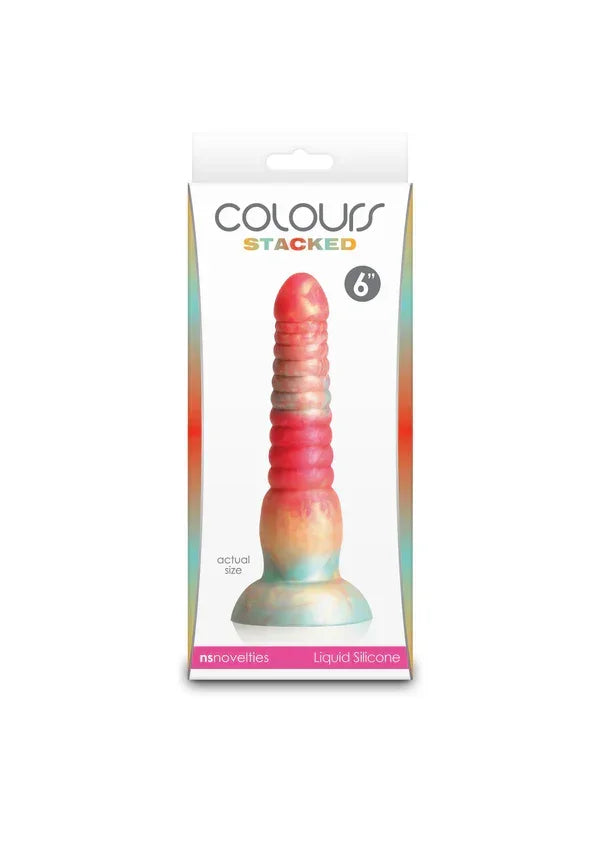 Stacked_6_inch_Dildo_Red_by_NS_Novelties_15 @ Happytoys Sexshop: online sex shop for Feeling Happy & Easy 😊 the erotic store owned by a woman