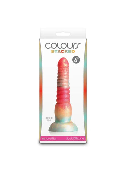Stacked_6_inch_Dildo_Red_by_NS_Novelties_15 @ Happytoys Sexshop: online sex shop for Feeling Happy & Easy 😊 the erotic store owned by a woman