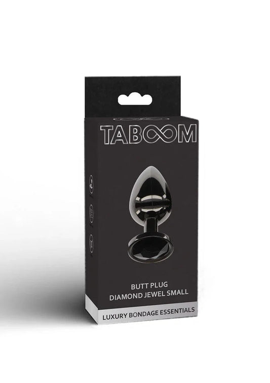 Bondage Essentials Butt Plug With Diamond Jewel S by Taboom - Happytoys Sexshop: online sex shop for Feeling Happy & Easy 😊 - Discreet geleverd