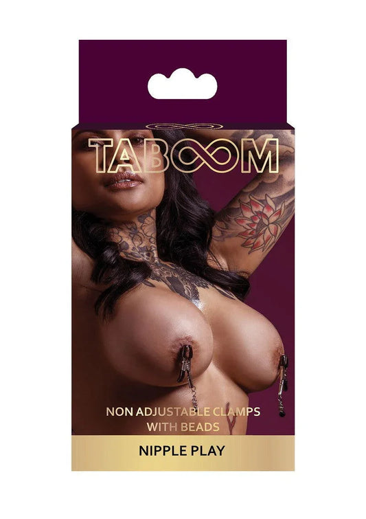 Taboom Nipple Play Non Adjustable Clamps Beads - Happytoys Sexshop: Toys for Feeling Happy & Easy 😊 - Discreet geleverd