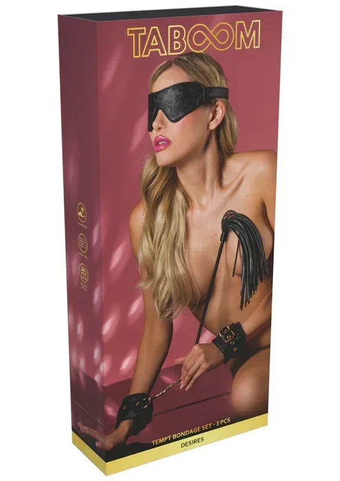 Tempt Bondage Set 3PCS @ Taboom - Happytoys Sexshop: online sex shop for Feeling Happy & Easy 😊 - Discreet geleverd