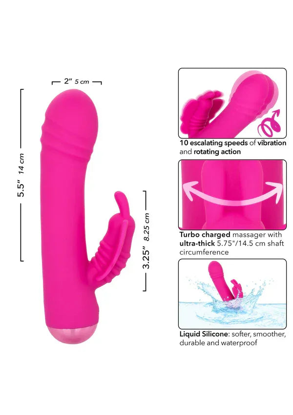 Thicc Rotating Butterfly by CalExotics - Happytoys Sexshop: Toys for Feeling Happy & Easy 😊 - Discreet geleverd