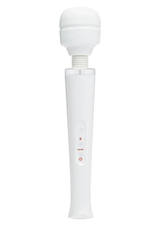 White handheld Magic Massager with flexible neck and control buttons, isolated on white