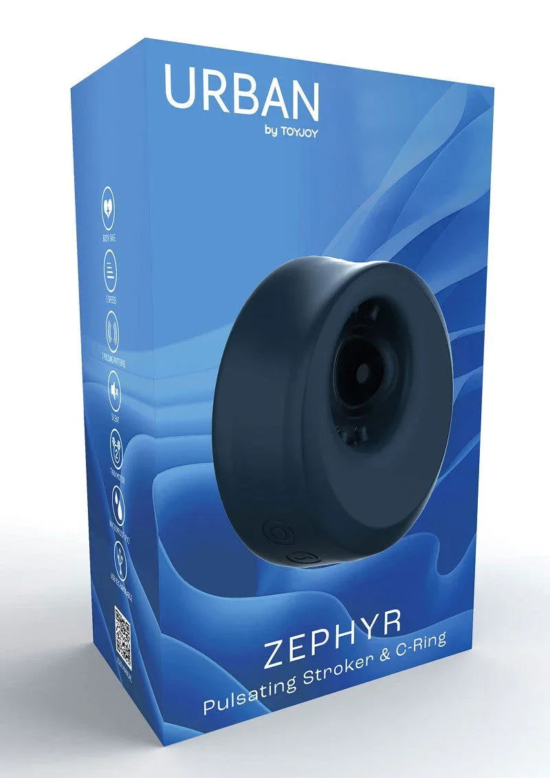 ToyJoy Urban ZEPHYR - Pulsating Stroker & C-Ring - Happytoys Sexshop: Toys for Feeling Happy & Easy 😊 - Discreet geleverd