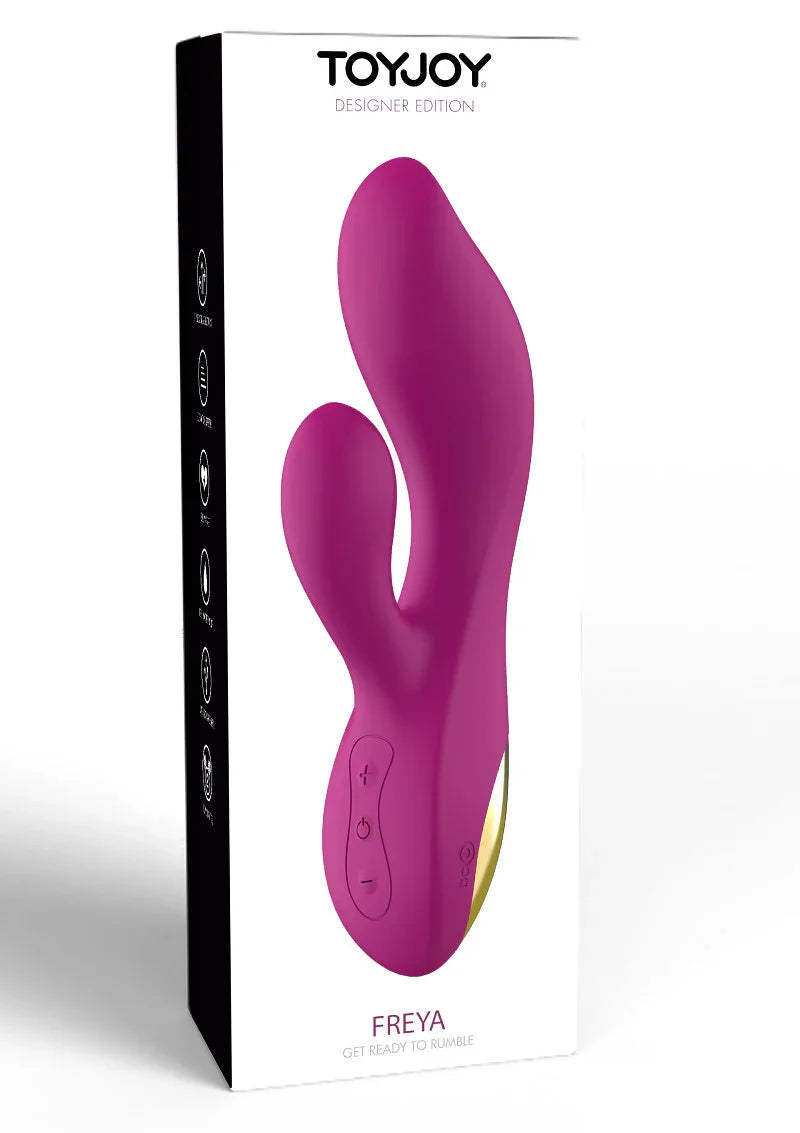 ♀ ToyJoy Designer Edition Freya Rumble Vibrator - Happytoys Sexshop: Toys for Feeling Happy & Easy 😊 - Discreet geleverd