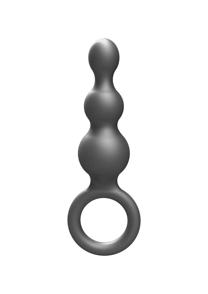 Buttocks The Stuffer 3-Balls Metallic Silicone Plug by ToyJoy - Happytoys Sexshop: Toys for Feeling Happy & Easy 😊 - Discreet geleverd