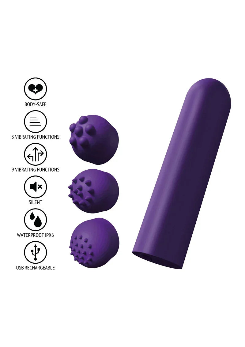 Designer Edition Pocket Vibrator Purple by Toyjoy - Happytoys Sexshop: Toys for Feeling Happy & Easy 😊 - Discreet geleverd