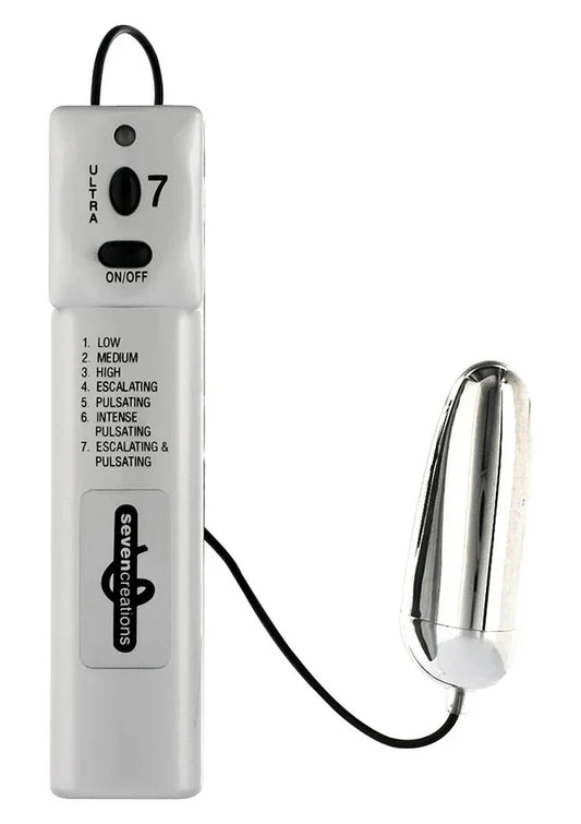 Ultra 7 Vector Egg Vibrating Seven Creations - Happytoys Sexshop: Toys for Feeling Happy & Easy 😊 - Discreet geleverd