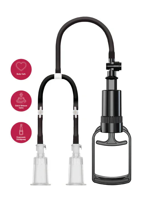 Vacuum Nipple Pleasure Pump M/L by She.E.O. - Happytoys Sexshop: online sex shop for Feeling Happy & Easy 😊 - Discreet geleverd