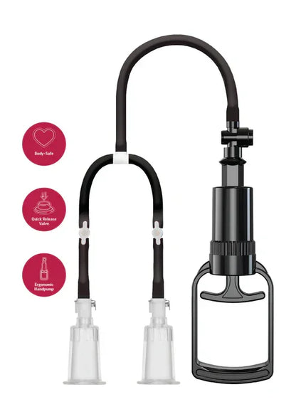 Vacuum Nipple Pleasure Pump M/L by She.E.O. - Happytoys Sexshop: online sex shop for Feeling Happy & Easy 😊 - Discreet geleverd