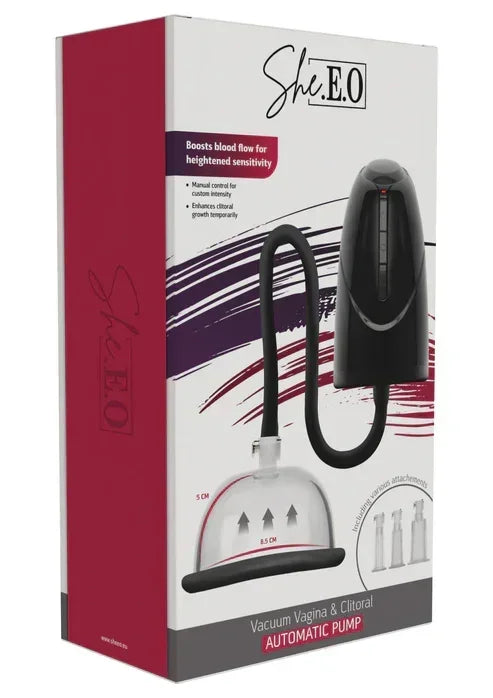 VacuumVagina_ClitoralAutomaticPumpbyShe.E.O.2 @ Happytoys Sexshop: online sex shop for Feeling Happy & Easy 😊 the erotic store owned by a woman