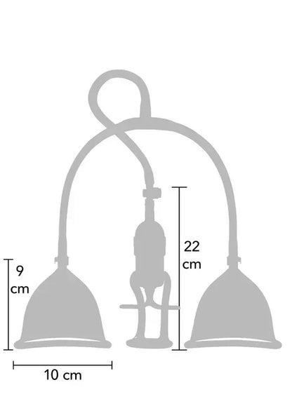 Vacuum Breast Pleasure Pump S/M @ She.E.O. - Happytoys Sexshop: online sex shop for Feeling Happy & Easy 😊 - Discreet geleverd