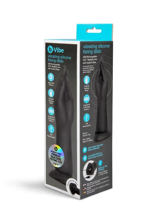 Vibrating Silicone Fisting Dildo by B-Vibe