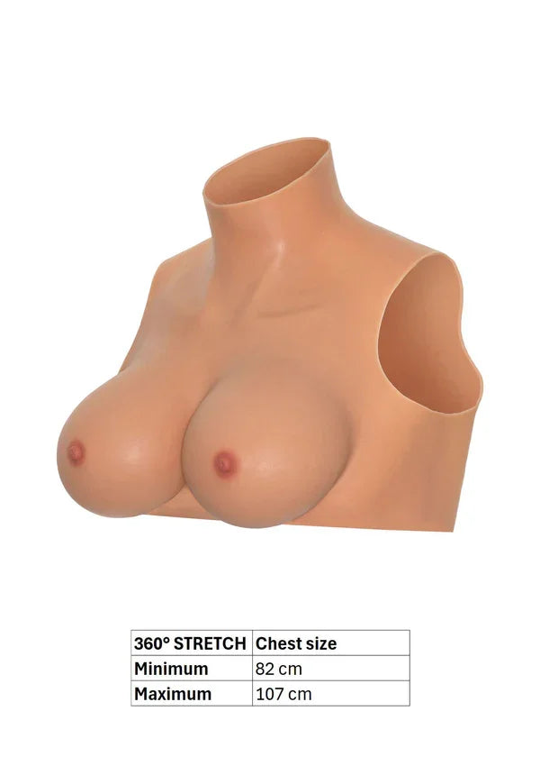 Wearable Breasts Shirt D Cup by Hidden Desire - Happytoys Sexshop: Toys for Feeling Happy & Easy 😊 - Discreet geleverd