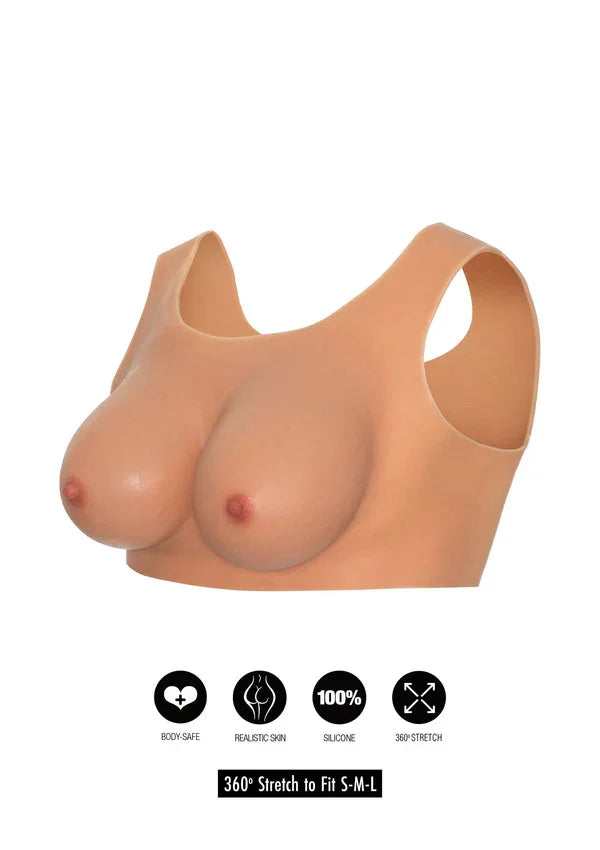 Wearable Breasts Top E Cup by Hidden Desire - Happytoys Sexshop: Toys for Feeling Happy & Easy 😊 - Discreet geleverd
