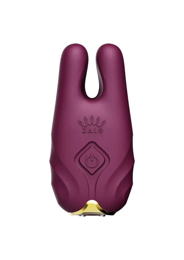 Nave Vibrating Nipple Clamps Purple by Zalo - Happytoys Sexshop: Toys for Feeling Happy & Easy 😊 - Discreet geleverd