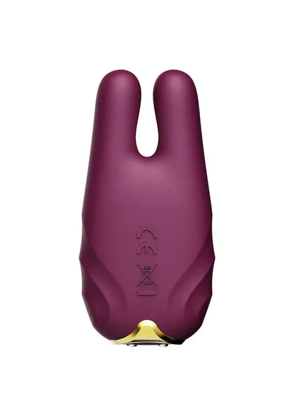 Nave Vibrating Nipple Clamps Purple by Zalo - Happytoys Sexshop: Toys for Feeling Happy & Easy 😊 - Discreet geleverd