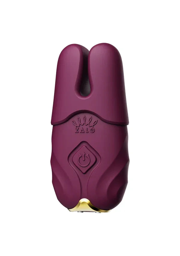 Nave Vibrating Nipple Clamps Purple by Zalo - Happytoys Sexshop: Toys for Feeling Happy & Easy 😊 - Discreet geleverd