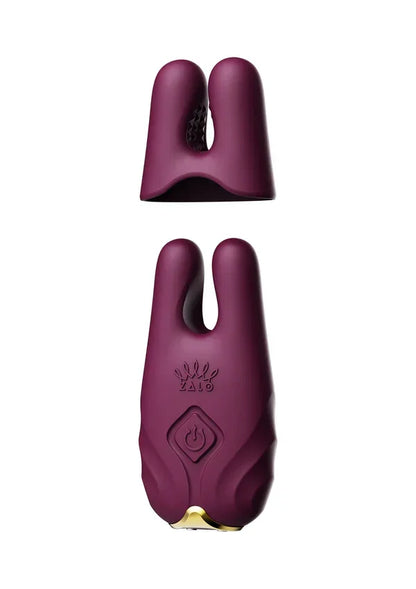 Nave Vibrating Nipple Clamps Purple by Zalo - Happytoys Sexshop: Toys for Feeling Happy & Easy 😊 - Discreet geleverd