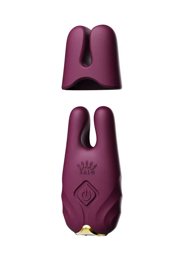 Nave Vibrating Nipple Clamps Purple by Zalo - Happytoys Sexshop: Toys for Feeling Happy & Easy 😊 - Discreet geleverd